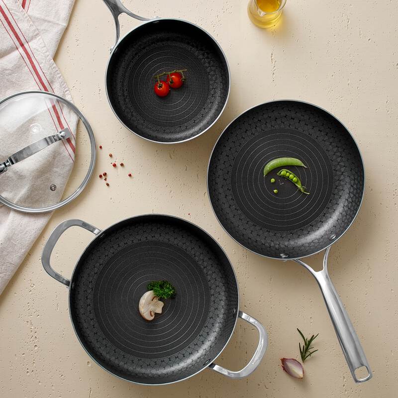 Chảo/Nồi Inox Chống D&iacute;nh Tay Cầm Canvas LocknLock Nhiều K&iacute;ch Cỡ image number null